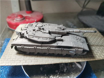 Homemade 1/72 Israeli Merkava 3D Main Battle Tank Finished Model Ornament
