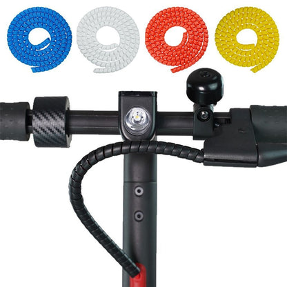 Electric Scooters Line Organizer Pipe Protection Spiral Wrap Winding Cable Wire