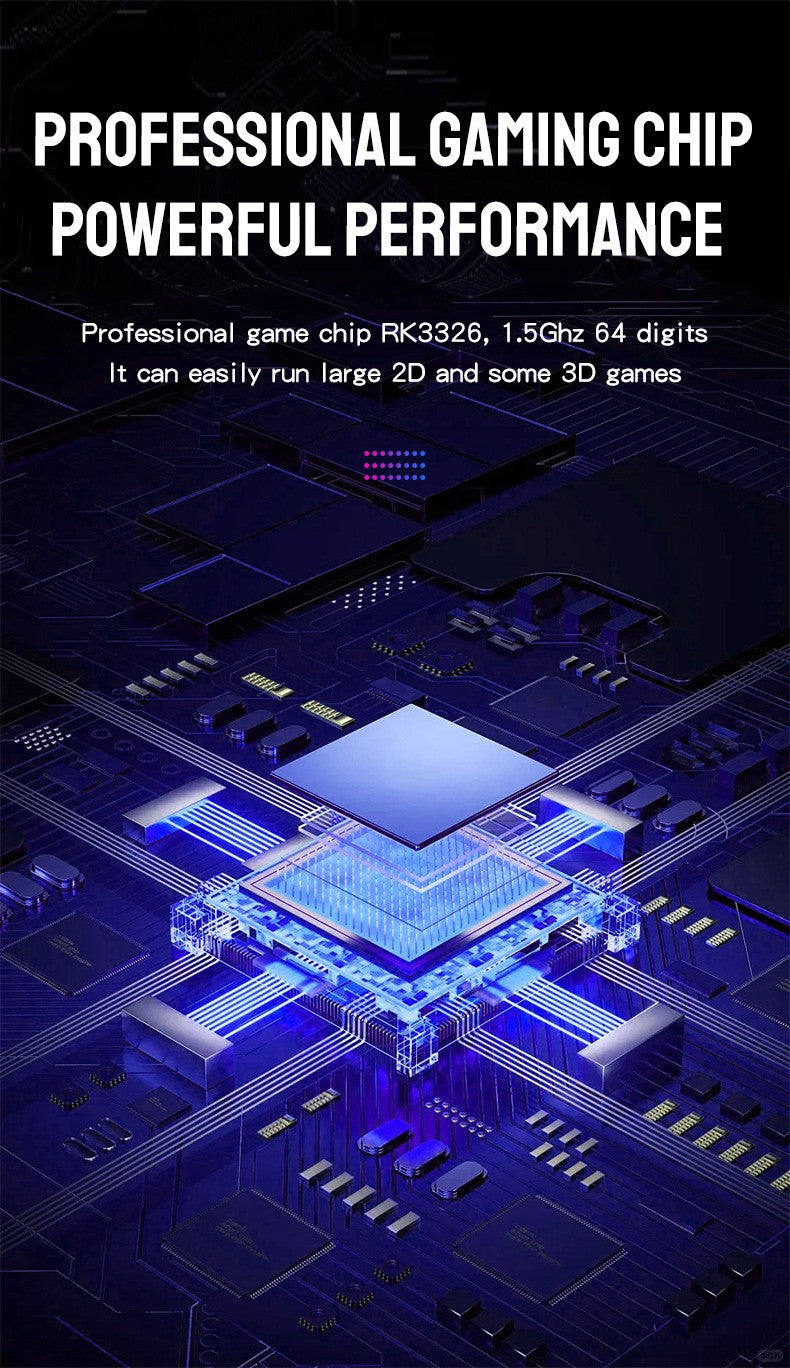 RX6H handheld game console with Linux system and a 3.5-inch high-definition