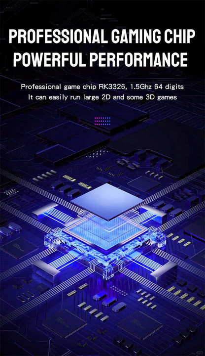 RX6H handheld game console with Linux system and a 3.5-inch high-definition