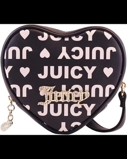 Juicy Couture Fluffy Heart Shaped Crossbody Dusty Blush Color Bag Gift
