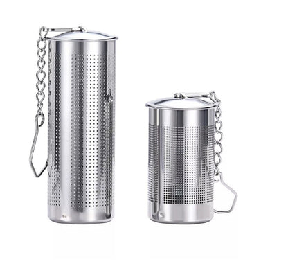 2 Pcs Stainless Steel Tea Infuser & Strainer Fine Mesh Tea Ball With Chain Hook