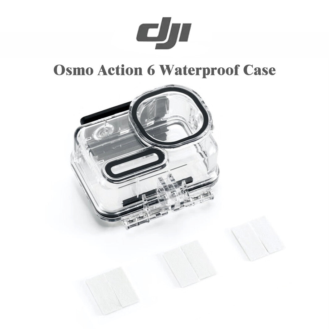 DJI Osmo Action 6 Waterproof Case – 60m Depth + 6 Anti-Fog Foams