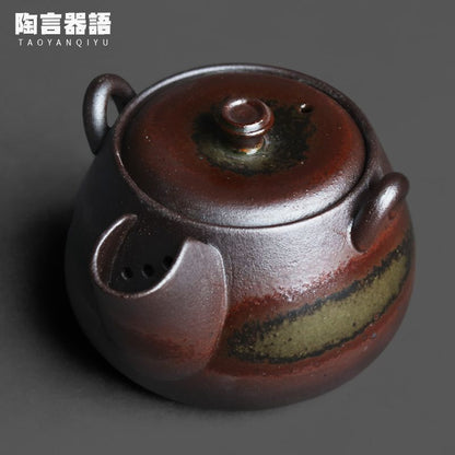 180ml Yixing Ceramic Tea Pot Tea Pot Kung Fu Tea Set Retro Handmade Crafts China