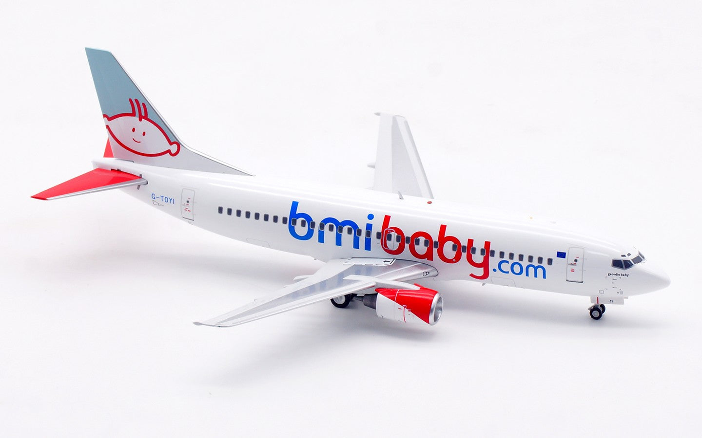 1:200 InFlight Bmibaby B737-300 Passenger Airplane Diecast Aircraft Model