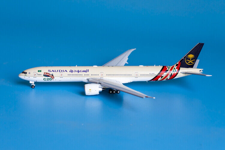 1:400 JC Wings SAUDI BOEING 777-300ER Airplane Flap Down Diecast Aircraft Model