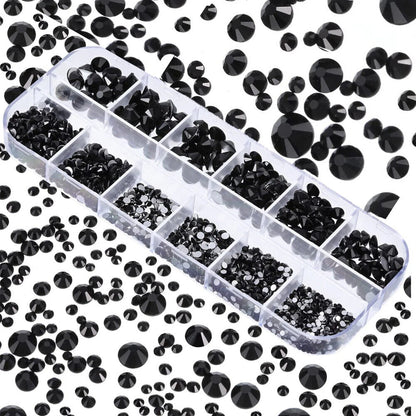 Nail Charms 30Pcs Boxed Luxury Shiny Planet Alloy 3D Art Rhinestones Bling Decor