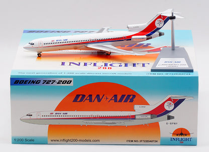 1:200 InFlight DAN AIR BOEING 727-200 Airplane Plane Diecast Aircraft Model