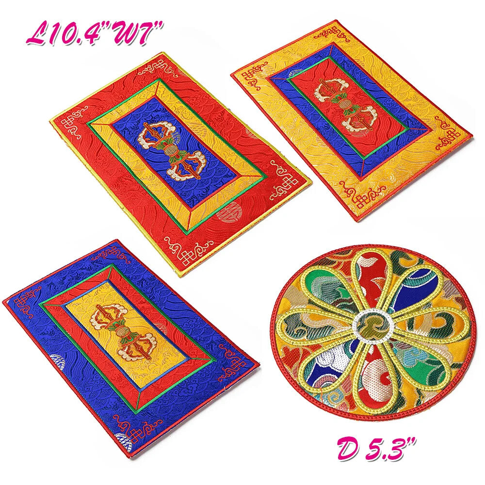 Table Mat Home Decoration Embroidery Tibetan Buddhist Tangka Woven Thermal
