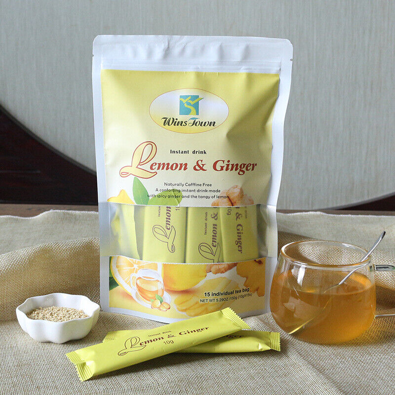 100% Natural Lemon GingerTea Warm tea Warm Stomach Remove Cold Herbal tea 150g