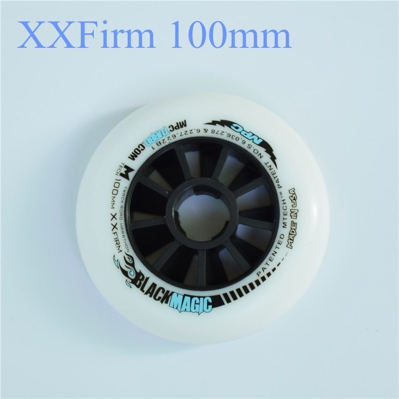 110/100/90mm Inline Speed Skates Wheel Indoor Track Outdoor Racing Black Magic