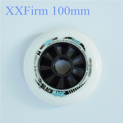 110/100/90mm Inline Speed Skates Wheel Indoor Track Outdoor Racing Black Magic