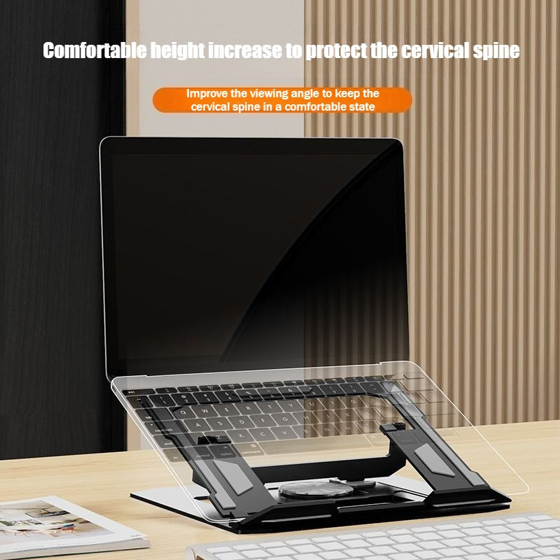 Alloy 360° Rotary Folding Notebook Tablet Hollow Heat Dissipation Support Frame