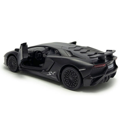 1/36 Lamborghini Aventador LP750-4 SV Model Car Diecast Toy Vehicle Boys Black