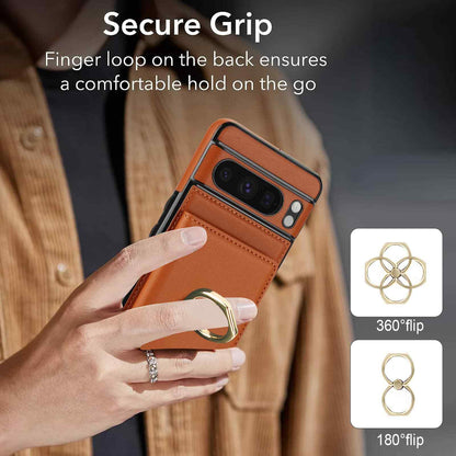 Wallet Case with Rotation Ring for Google Pixel 9 Pro XL/ 9 Pro/ 8 Pro/ 8A/ 6A