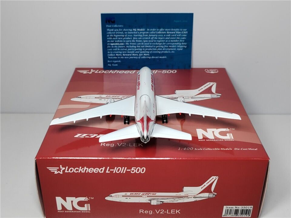 1:400 NG Model AIR INDIA Lockheed L-1011-500 Passenger Aircraft Diecast Model