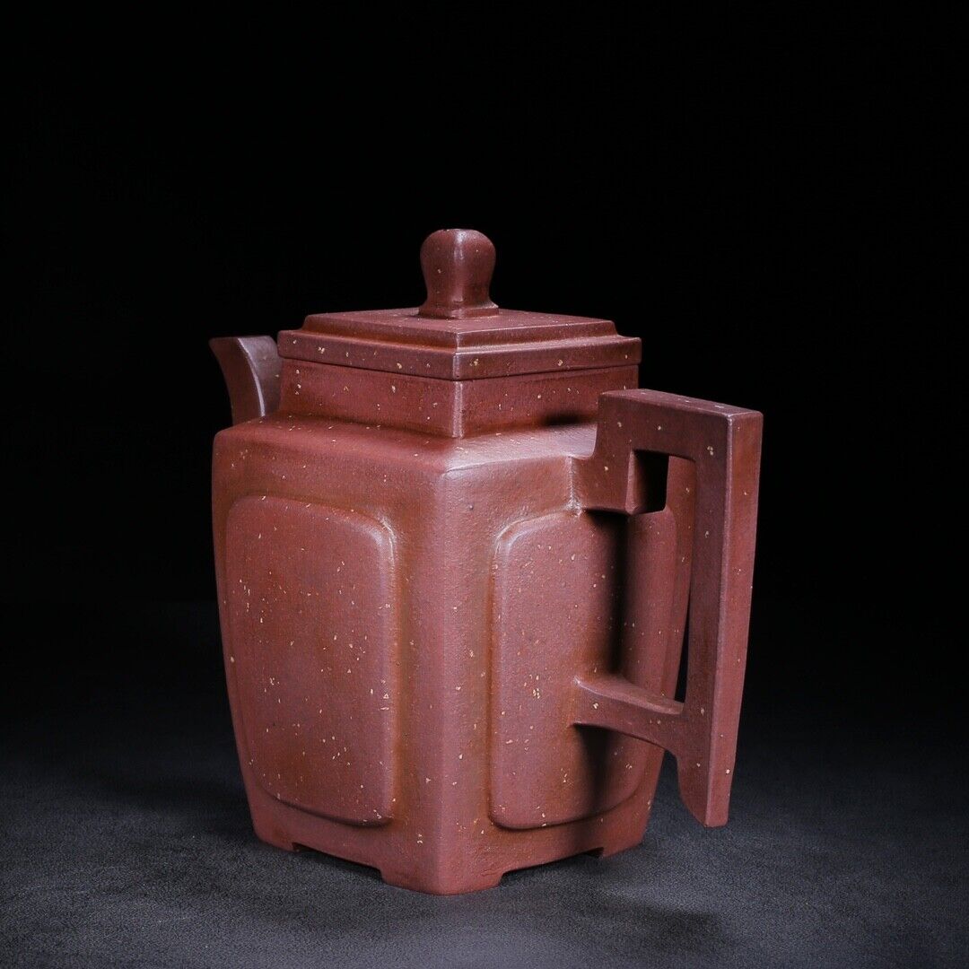 Chinese Yixing Zisha Clay Handmade Exquisite Teapot （四方 底款：时大彬）