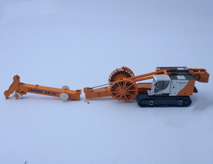 1:50 BAUER GB50 Continuous Wall Hydraulic Grab Bucket Equipment Diecast Model