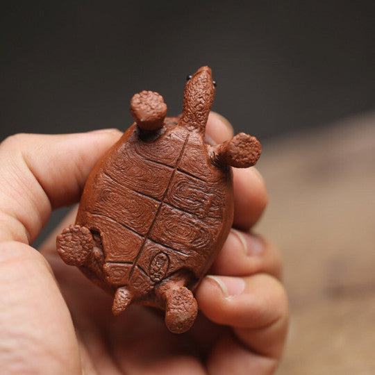 Purple Clay Tea Accessories Turtle Tea Pet Home Decor