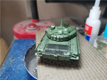 3D Printed 1/72 Russian T72B3M Tank Finished Product