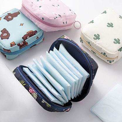 Small Cosmetic Bag Set Zipper Makeup Lipstick Bags Travel Coin Organizer Pouch