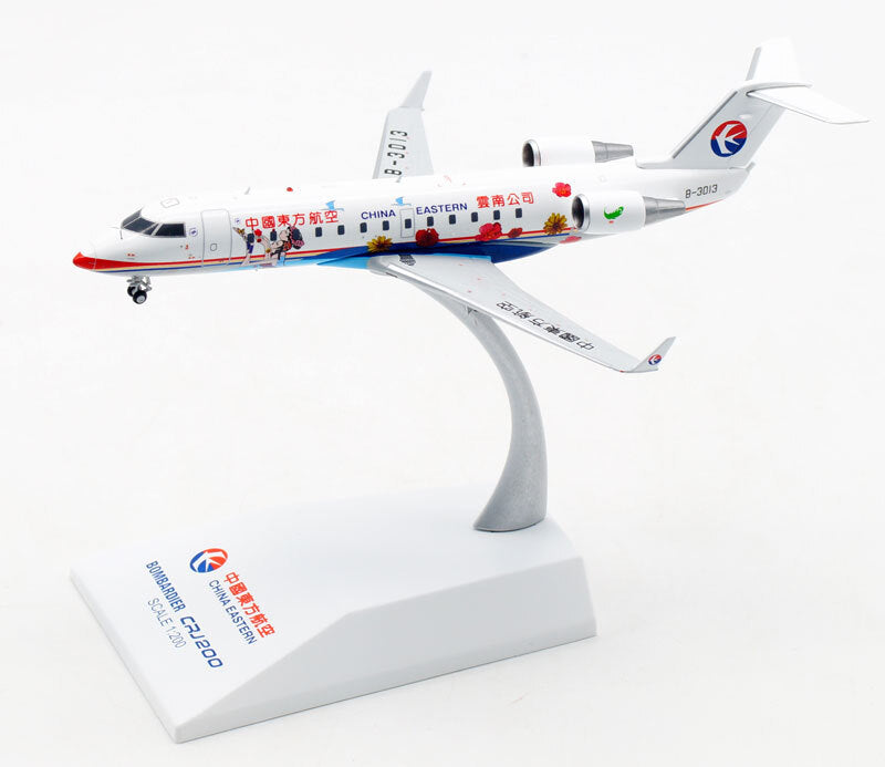 JC Wings CHINA EASTERN for BOMBARDIER CRJ-200ER B-3013 1/200 diecast plane model