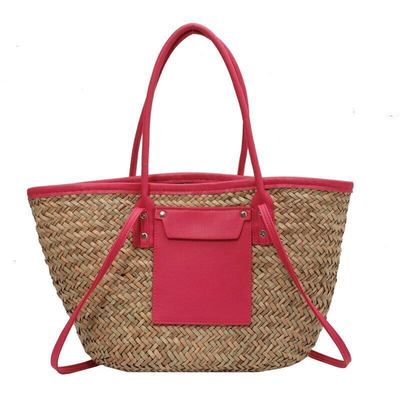 Women Woven Shoulder Crossbody Bag Woman Summer Beach Bag Big
