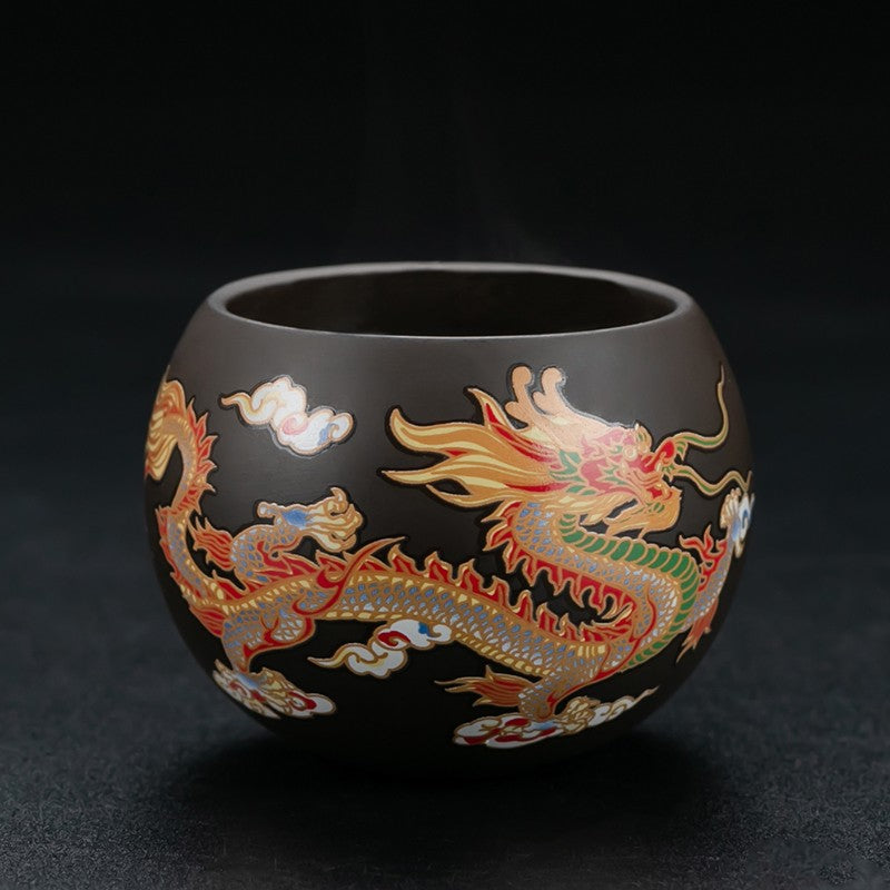 100ml Purple Sand Kungfu Teacup Color Change Tea Set Tea Tasting Cup Household