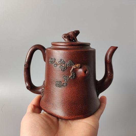 Chinese Yixing Zisha Clay Teapot Golden Toad Pot Jiang Rong 500ml