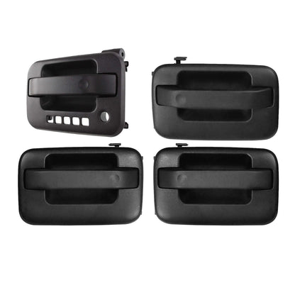 Set Of 4 Left And Right, Front, Rear Exterior Door Handle 2004-2014 For Ford