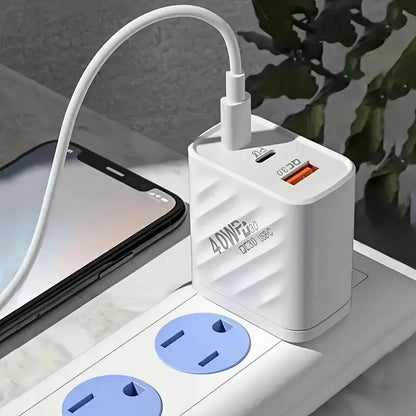 Dual PD 40W Fast Wall Charger Power Adapter For iPhone 15 Pro Max 14 13 Plus lot