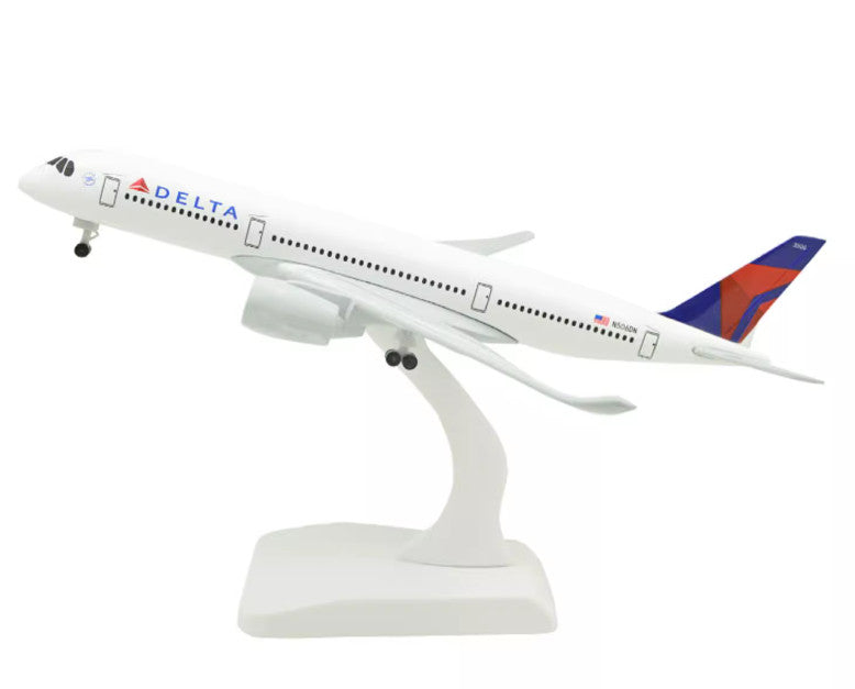 20CM DELTA AIRBUS A350-900 Aircraft Plane Diecast Aeroplane Metal Airplane Model