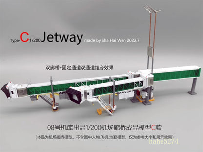 1/200 Precision Edition Aircraft Ground Service Covered Bridge Finished Model