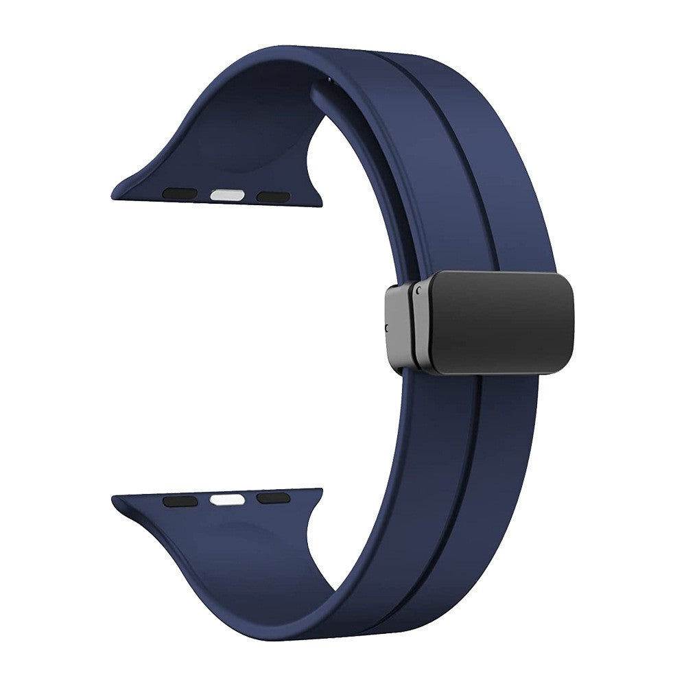 Suitable for Apple Watch 10 ultra2 silicone strap iWatch magnetic buckle strap