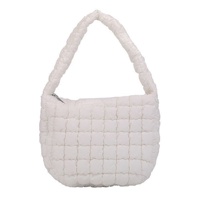 Leisure Personalized Shoulder Bag Pleated Cloud Soft Handbag Large Underarm Bag
