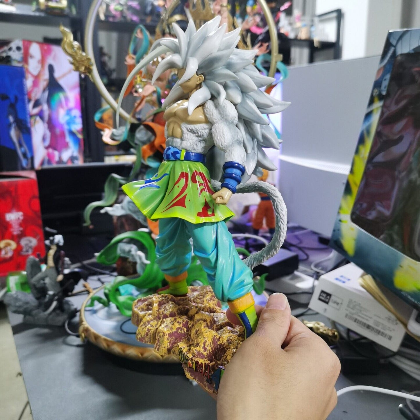 Anime Dragon Ball Super Saiyan Five Son Goku PVC Action Figure Model Toy Statue