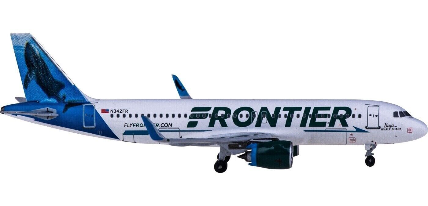 1:400 Aeroclassics FRONTIER AIRBUS A320neo Passenger Aircraft Diecast Model
