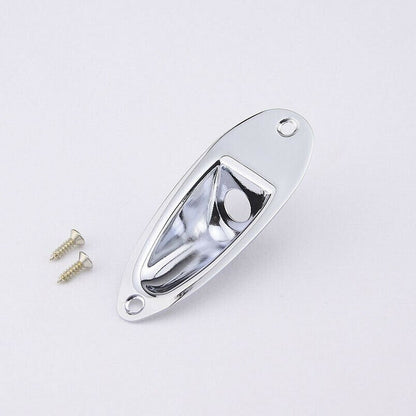 Metal Rectangular Jack Plate W/Screw For Fender Stratocaster Electric Guitars a