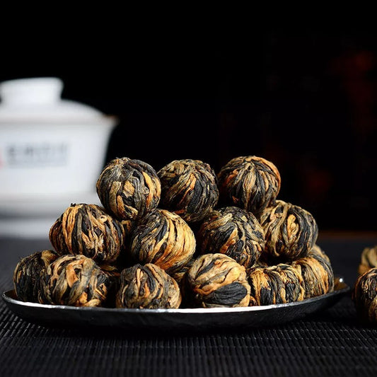 500g Supreme Yunnan Black Tea Dianhong Dragon Pearl Dian Hong Ball Buds Tea