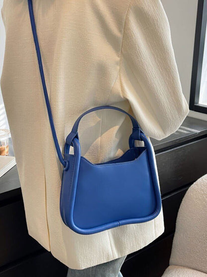 2022 Small Women's Handbag Pu Leather Shoulder Crossbody Bags Totes