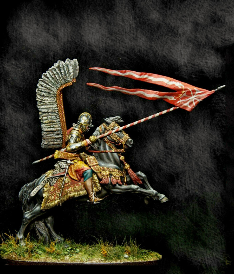 1/24 resin model kit war knight on horseback Warrior Unassembled Unpainted