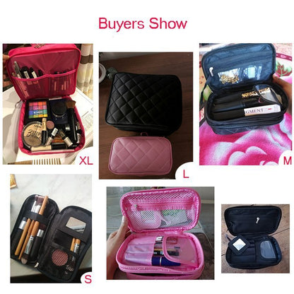 Toiletry Cosmetic Bag Waterproof Beautician Make Up Travel Organizer Beauty Case