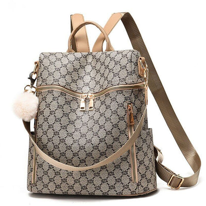 Women's Traval Bacpacks Ladies Back Pack PU Leather Pattern Women Bag