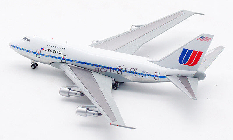 for JC Wings for United Airlines for Boeing B747SP N532PA Polished 1:400 Model