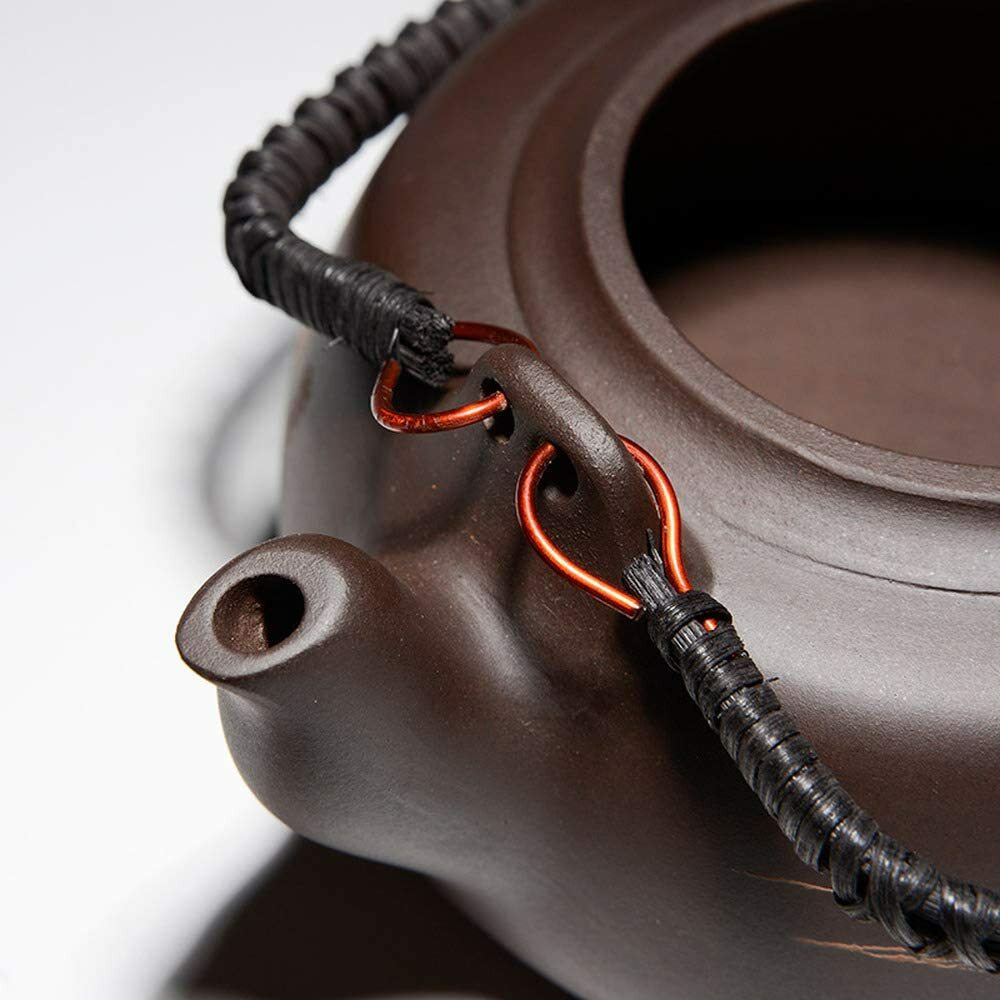 600ml Chinese Kung Fu Tea Pot Filter Creative Handle Purple Clay Home Teapot