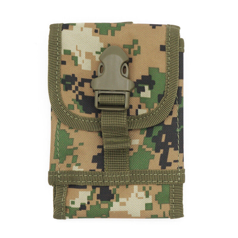 Metal Detector Camo Bag Waist Pack Hook Loop Belt Pouch Military Outdoor Sports