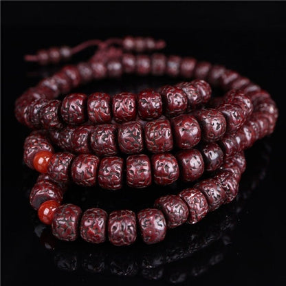 Tibetan Hand Rolled Vajra Bodhi Prayer Beads 108 Old Vajra Bodhi Beads