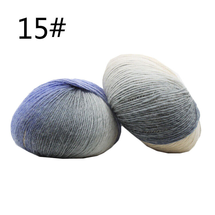 Hot Sale 50g Crochet soft Rainbow Dyeing Wool Yarn Crafts Hand Knitting Yarn