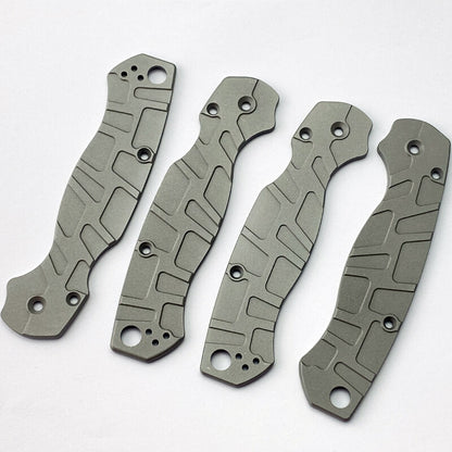 1 Pair Aluminum Alloy Knife Handle Scales for Spyderco C81 Para 2