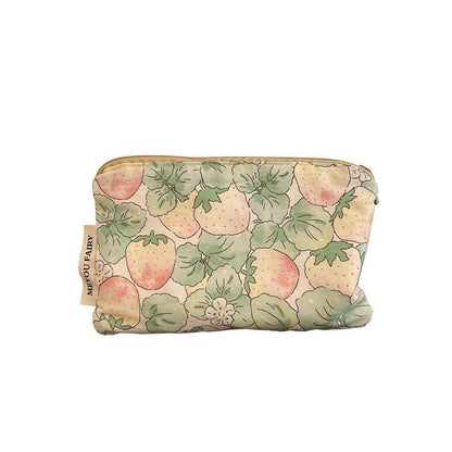 Strawberry Cosmetic Bag Makeup Pouch Zipper Make Up Organizer Bag Case Toiletry
